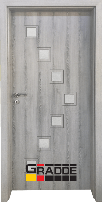 Интериорна HDF врата, модел Gradde Zwinger, Ясен Вералинга