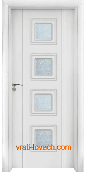 Интериорна HDF врата, модел 021 цвят Бял